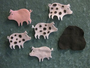 five pigs