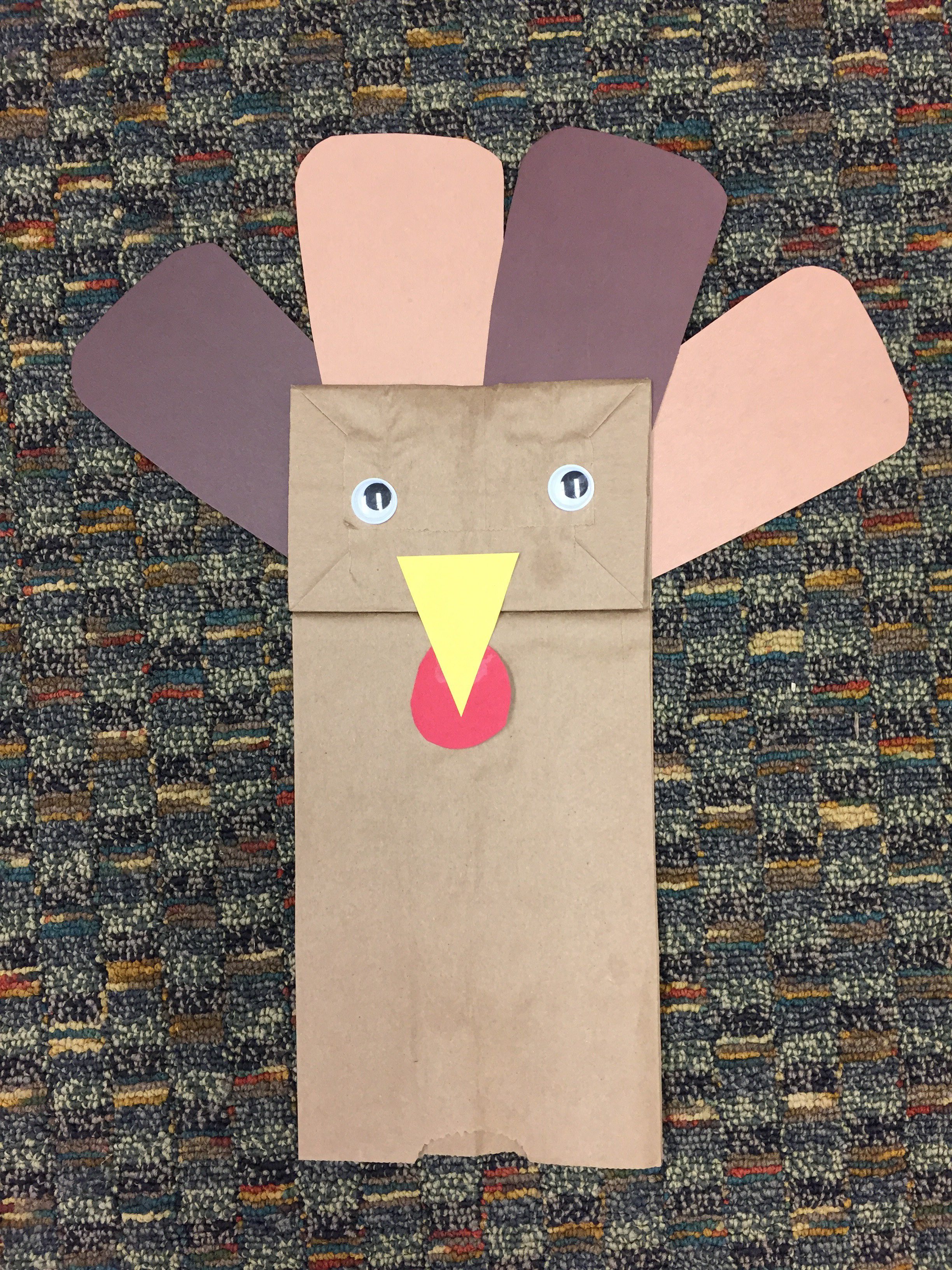 paper bag turkey - Verona Story Time