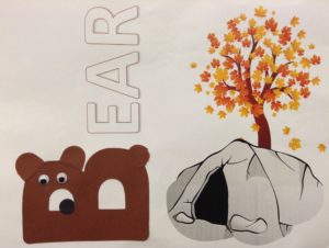 B is for Bear preschool story time craft