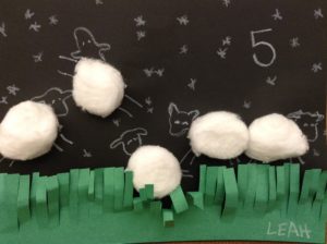 sheep napping counting preschool story time craft